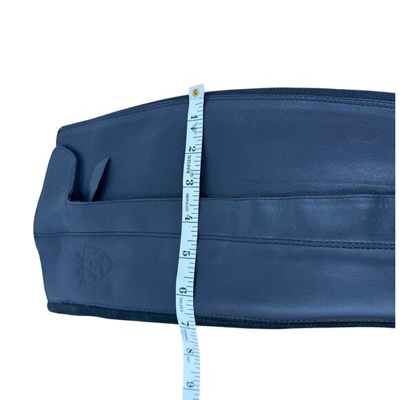 Ariat half chaps ST black leather quilted comfort fit stretch riding small tall - Picture 13 of 14